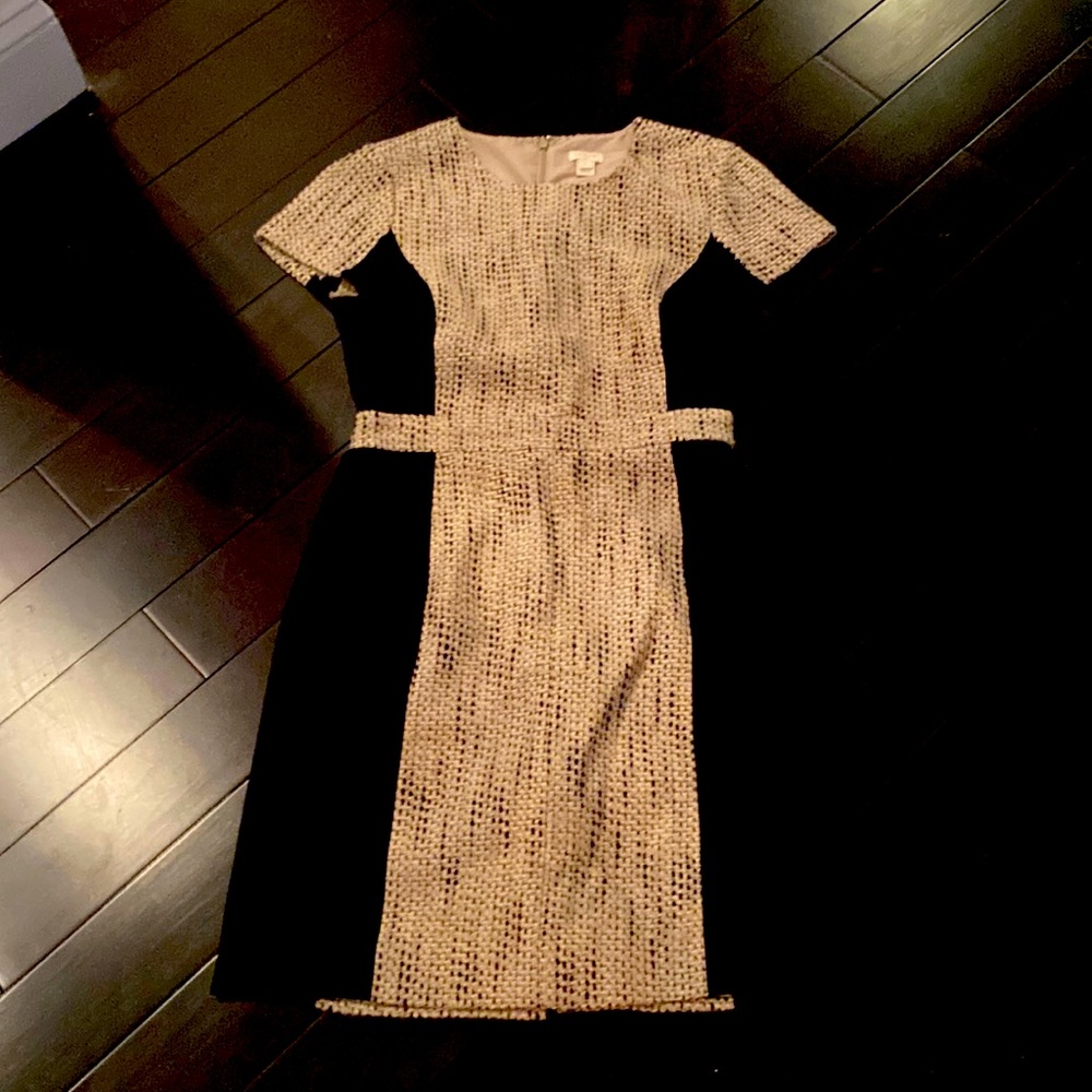 J. CREW Tweed midi dress